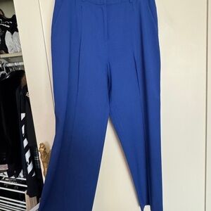 Diane Von Furstenberg Royal Blue Wool Pants